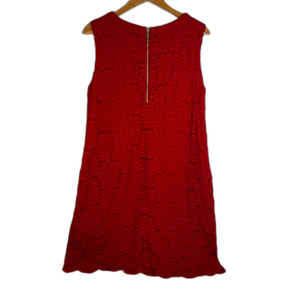 RN Studio by Ronni Nicole Red Lace Overlay Sleeveless Dress Size 14 Dressy - Picture 2 of 11